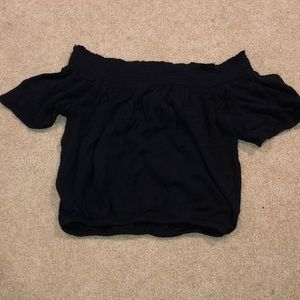 off the shoulder crop top